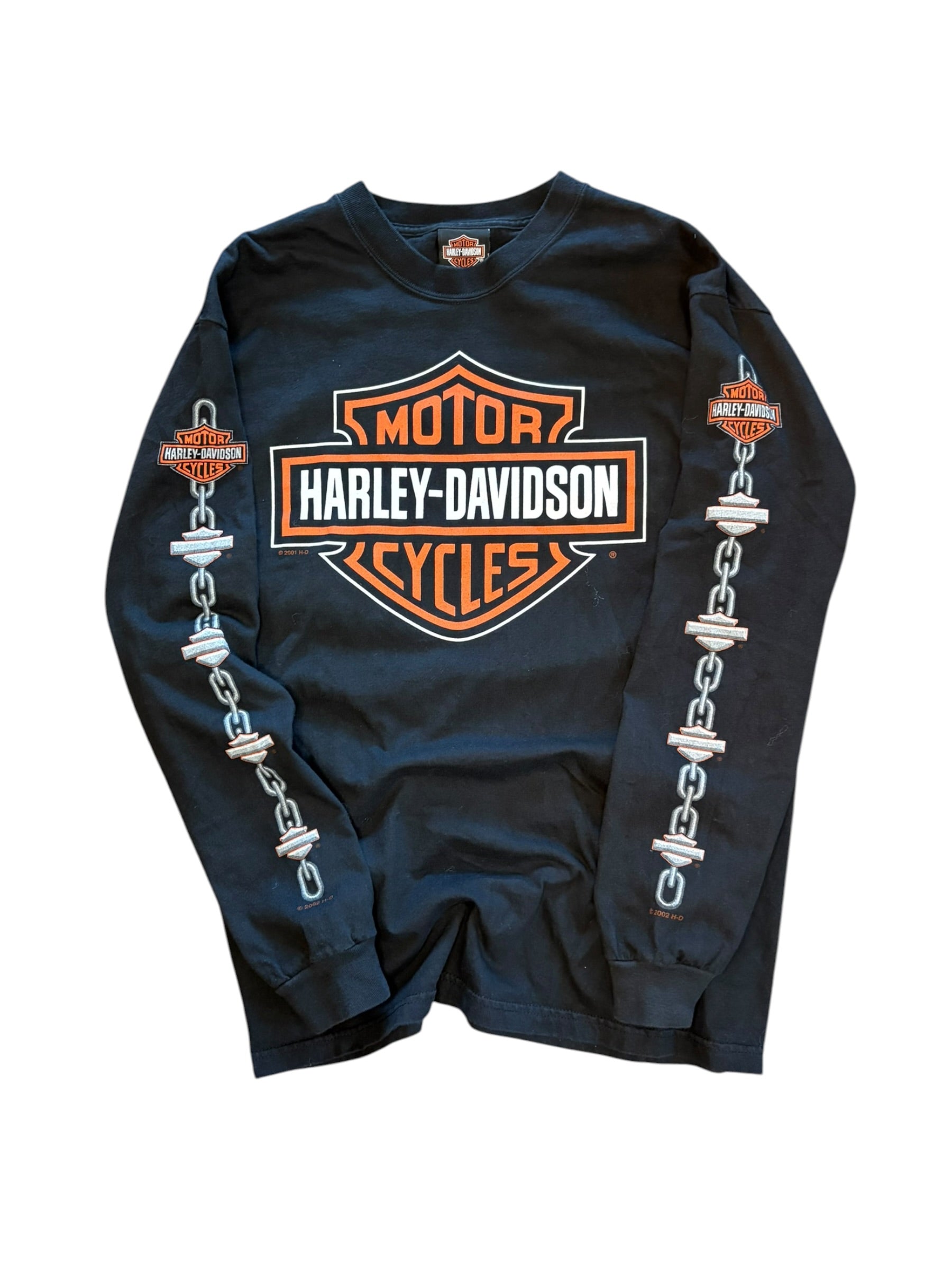 Vintage Harley Davidson Chain Long sleeve Shirt (Medium)