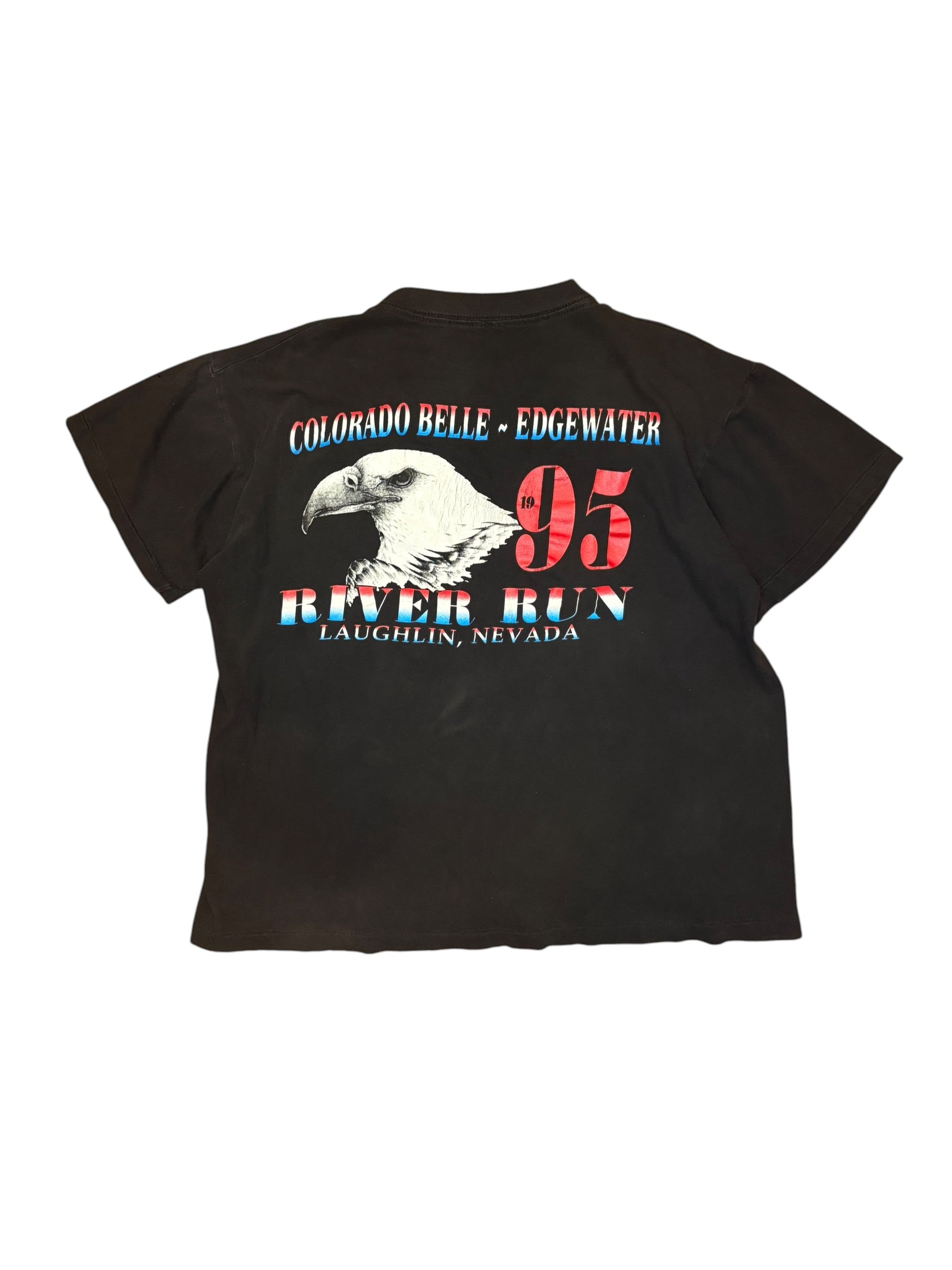 Vintage 1995 Colorado River Run Biker Tee (Medium)