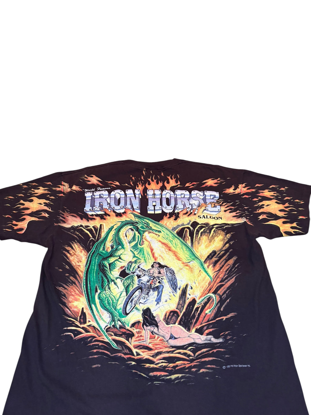 Vintage 90s Iron Horse Saloon Bike Week AOP Tee (XL)