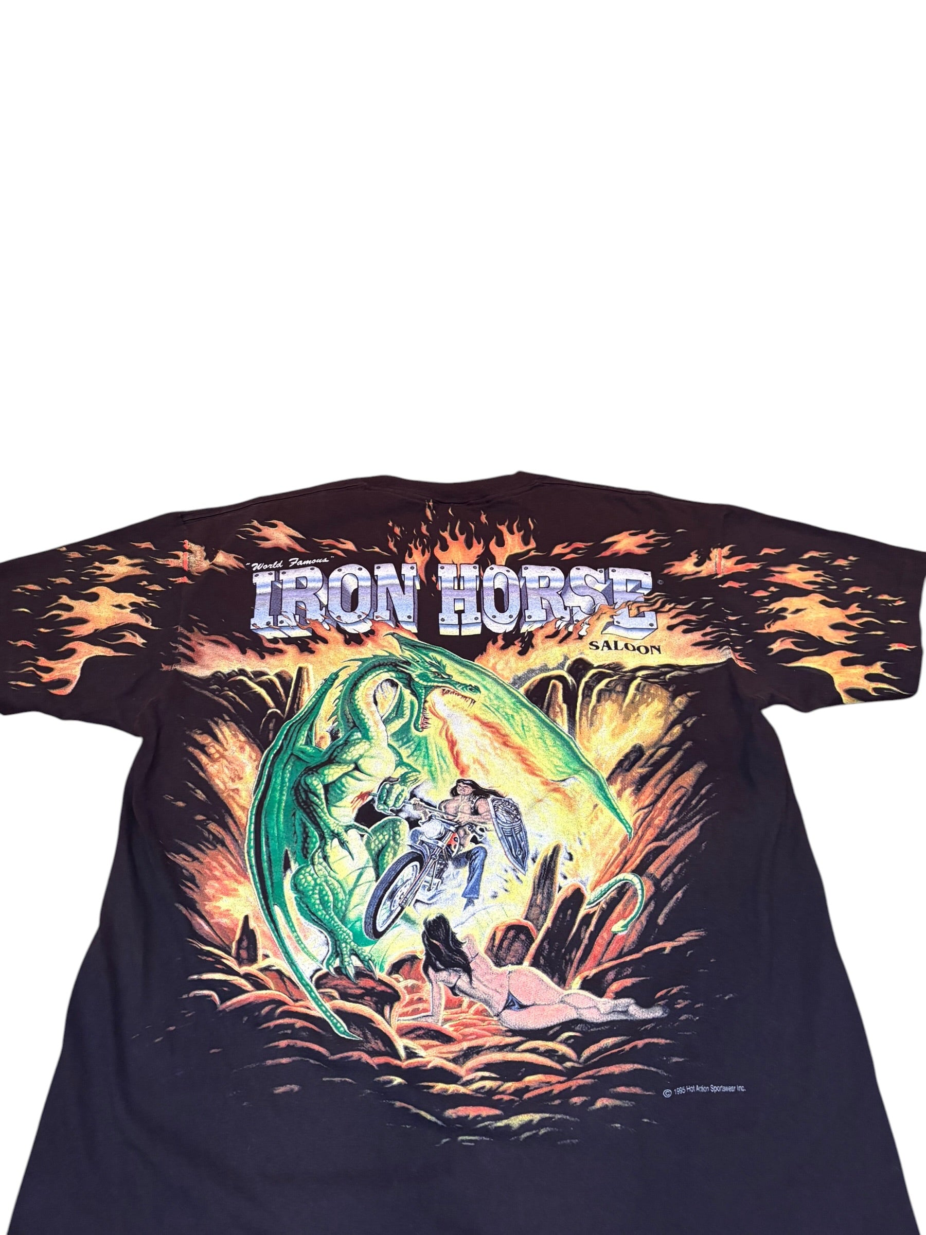 Vintage 90s Iron Horse Saloon Bike Week AOP Tee (XL)