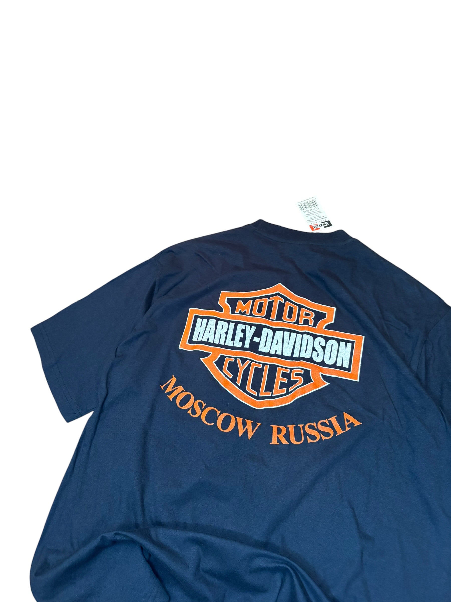 Vintage Moscow Russia Deadstock Harley Davidson Shirt (XL)