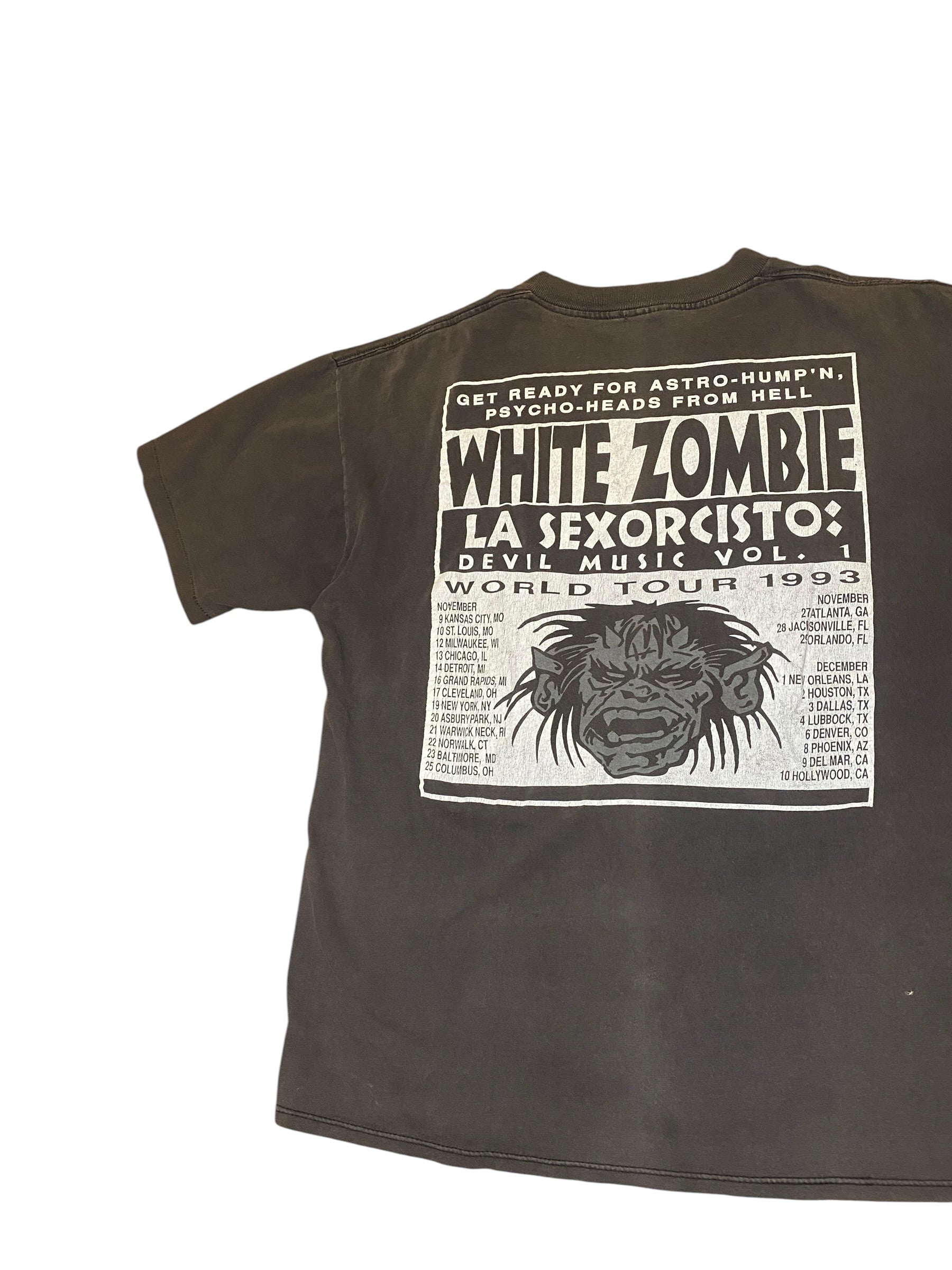 Vintage 1993 White Zombie LA Sexorcisto Fader Tee (XL)