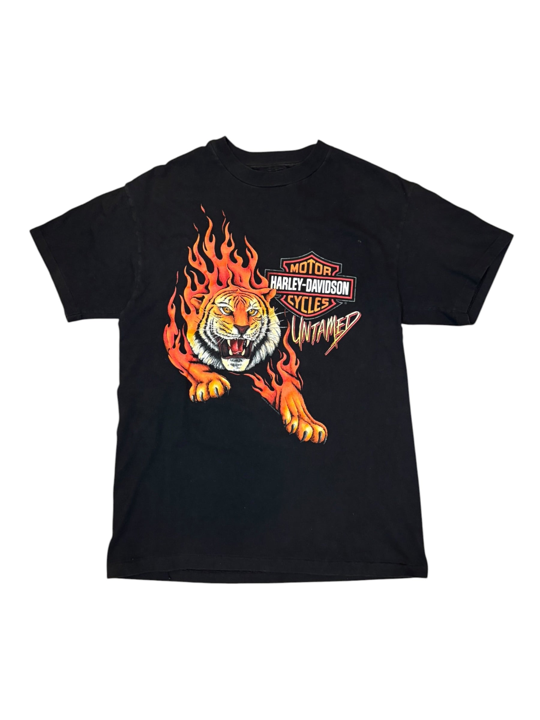 Vintage Harley Davidson Untamed Tiger Tee (Medium)