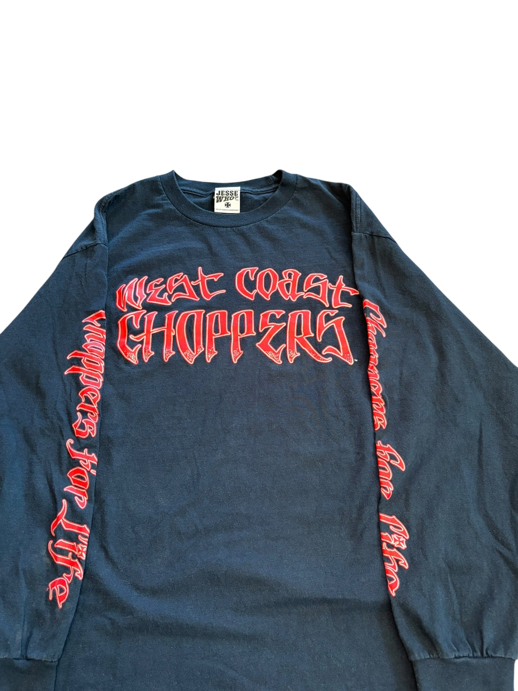 Vintage West Coast Choppers Spellout Longsleeve Shirt (Large)