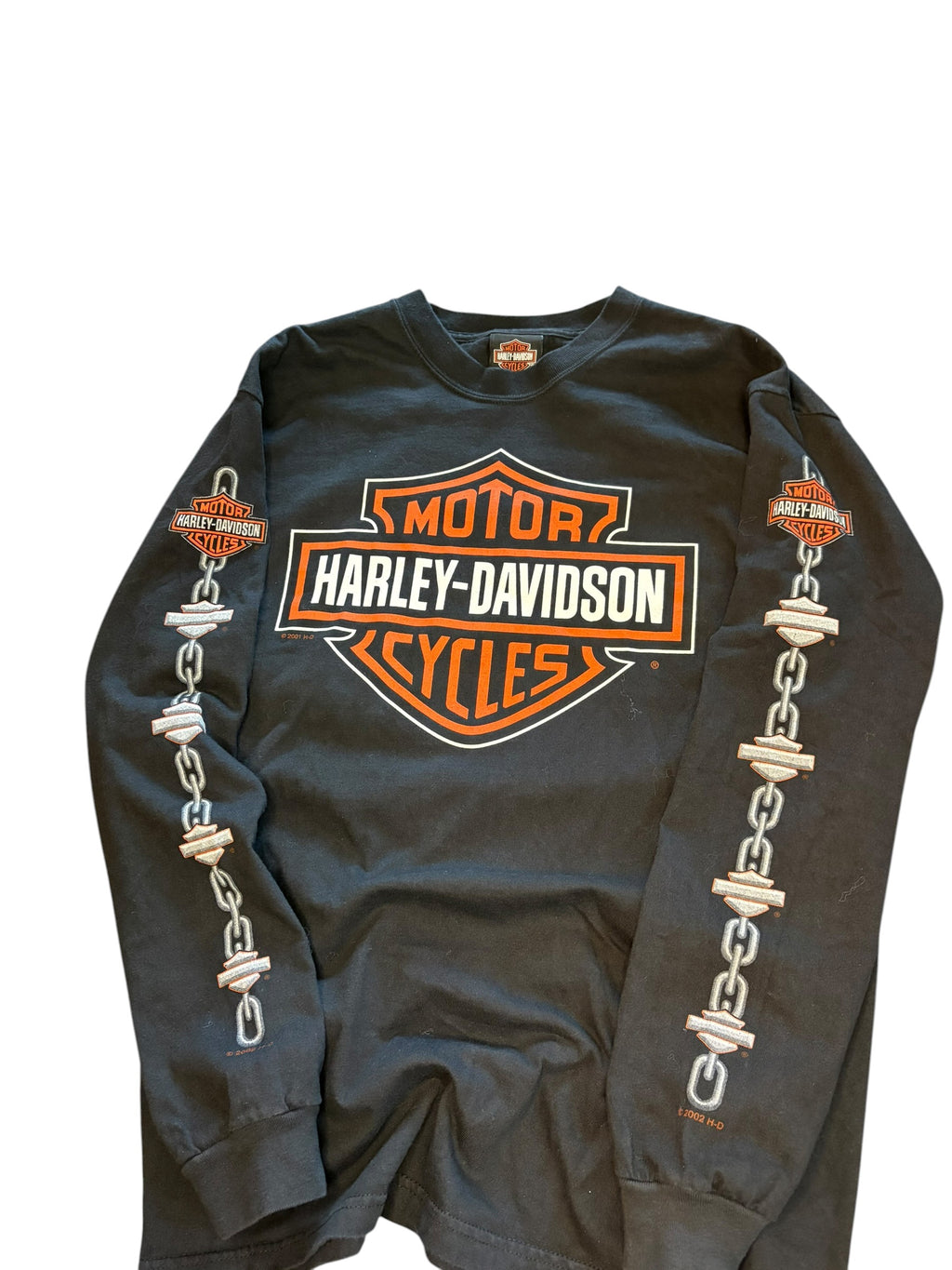Vintage Harley Davidson Chain Long sleeve Shirt (Medium)