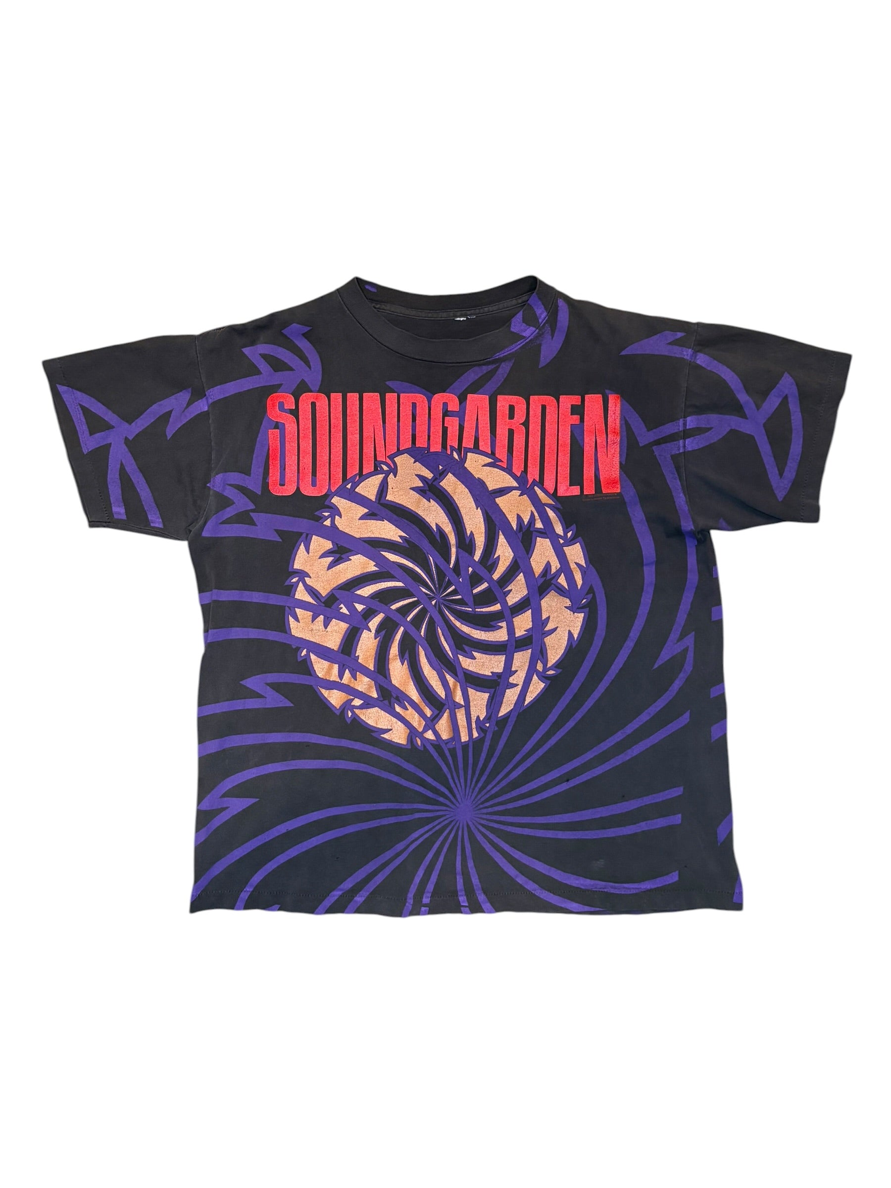 1992 Soundgarden Badmotorfinger Brockum Rare AOP Tee Shirt (XL)