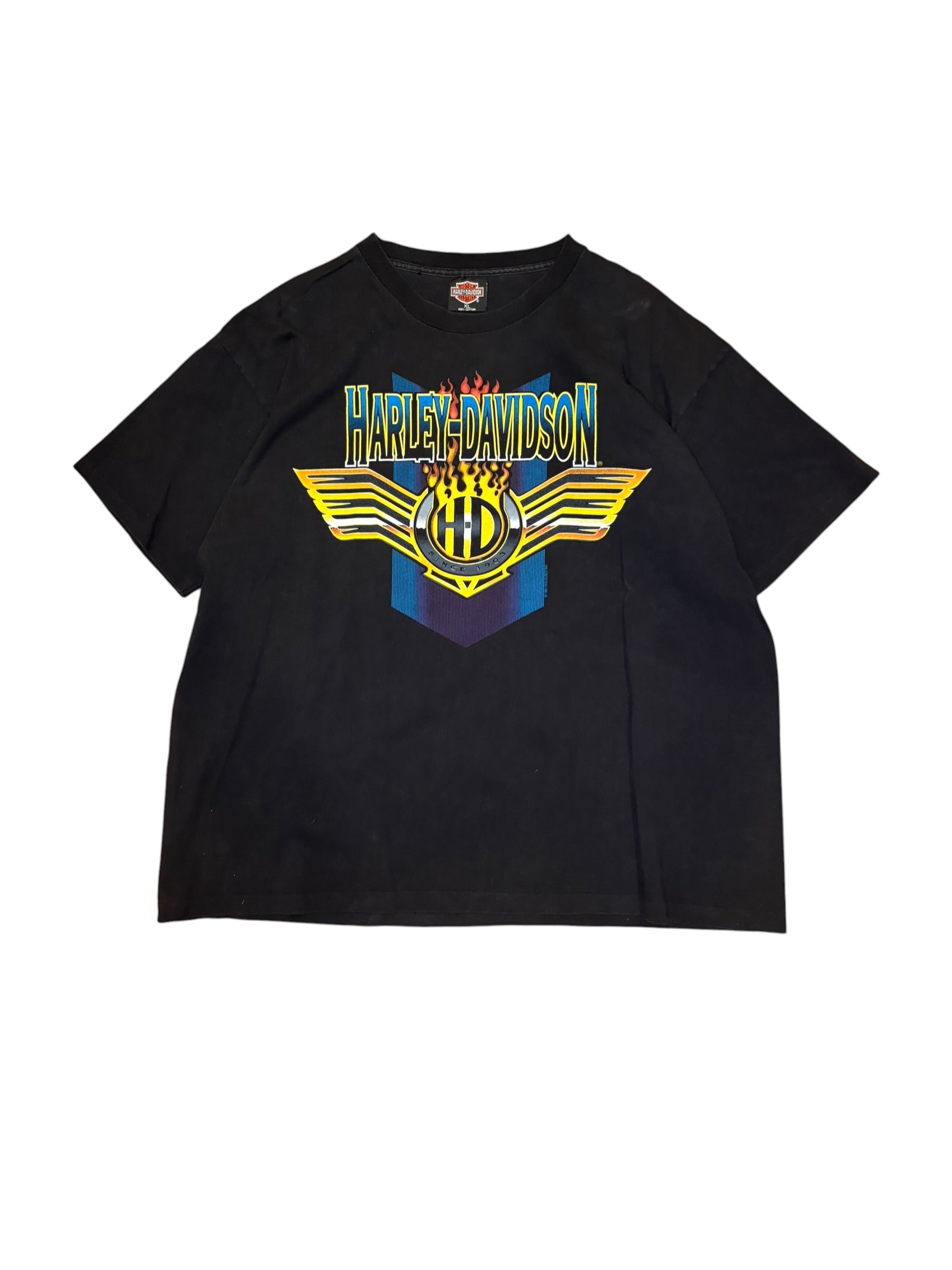 Vintage 90s Harley Davidson Engine Tee (XL)
