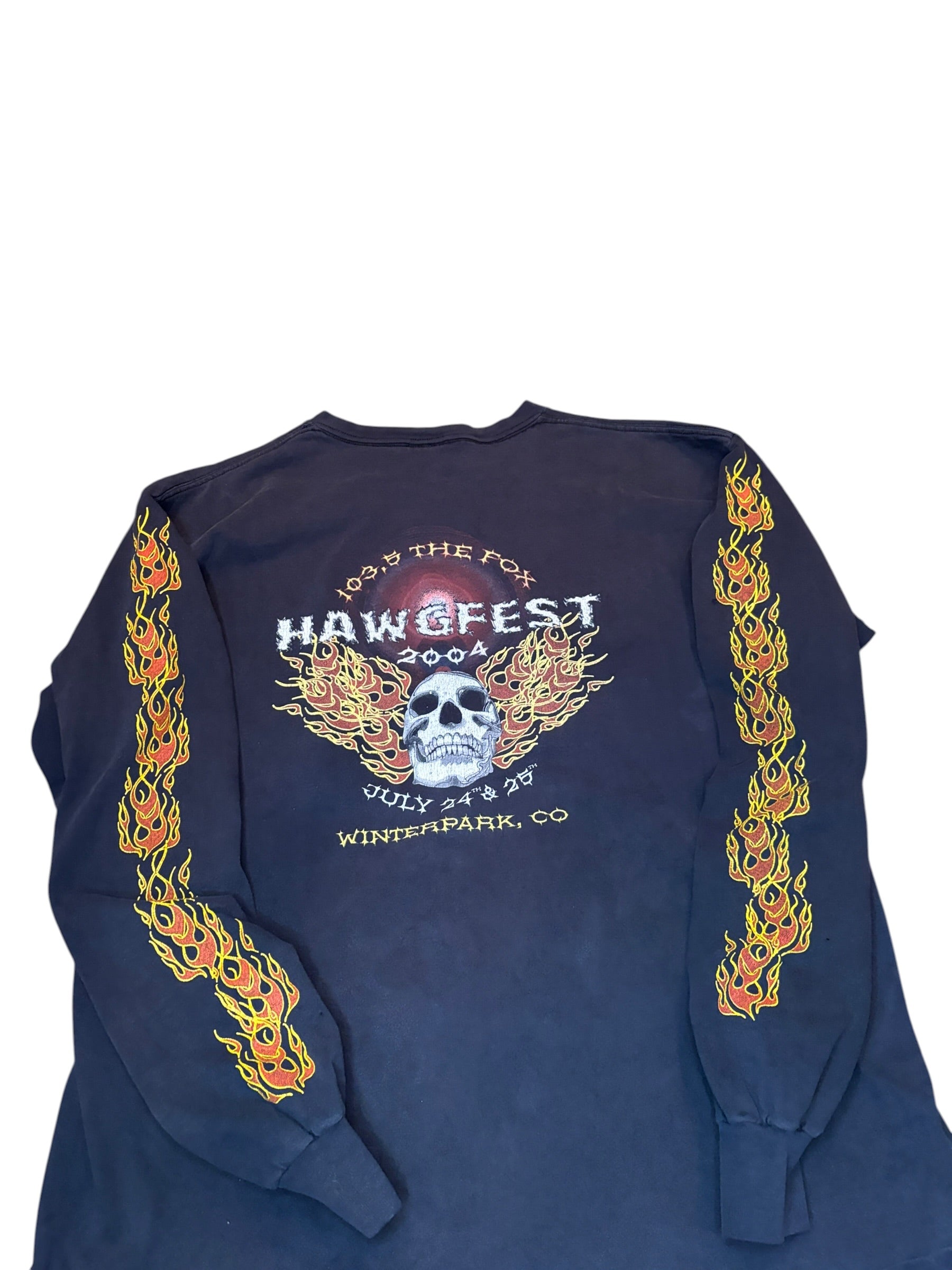 Vintage 2004 Hawgfest Flamer Long-sleeve (Large)