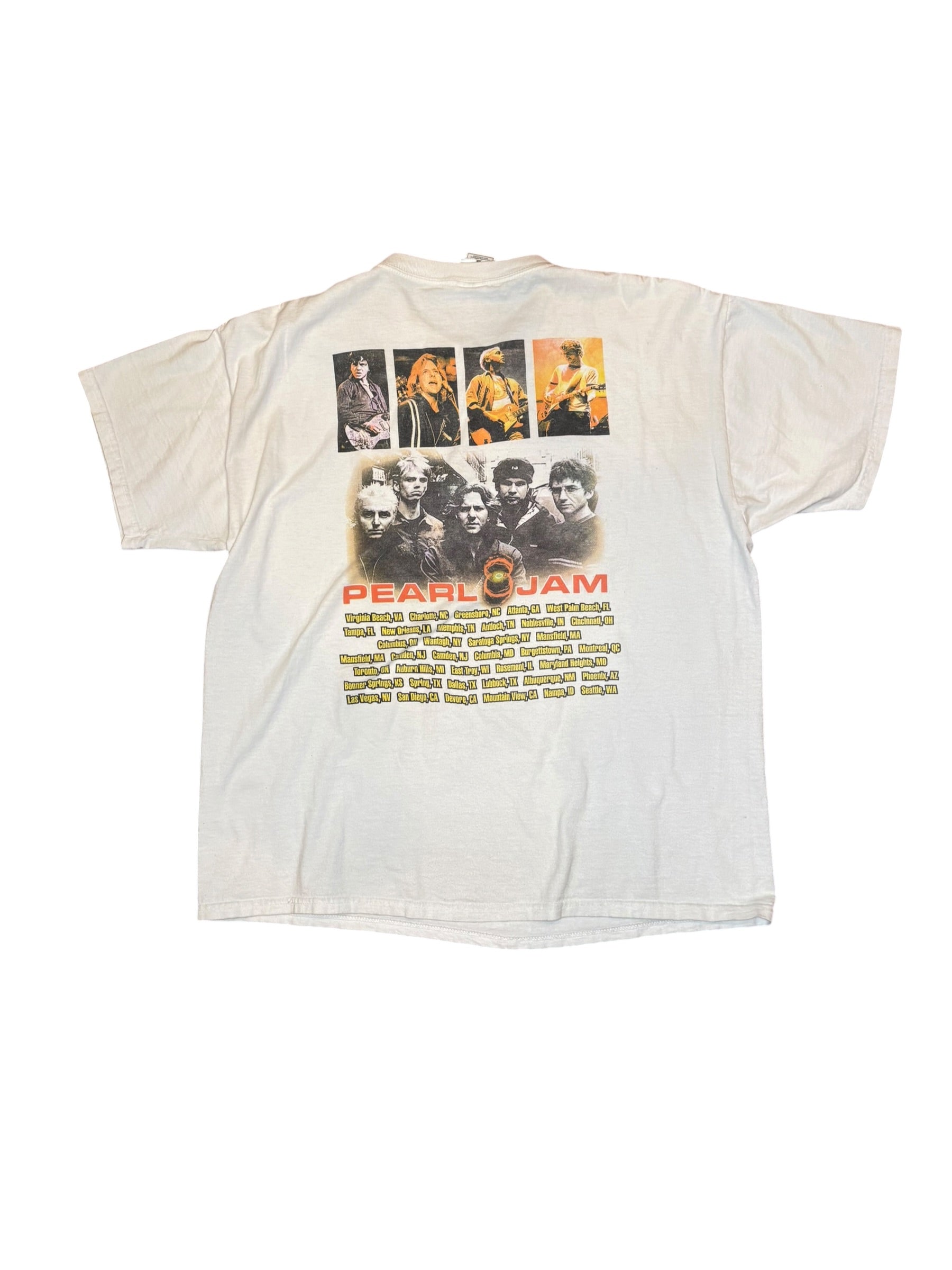 Vintage Rare 00s Pearl Jam Parking Lot Boot Band Tee (XL)
