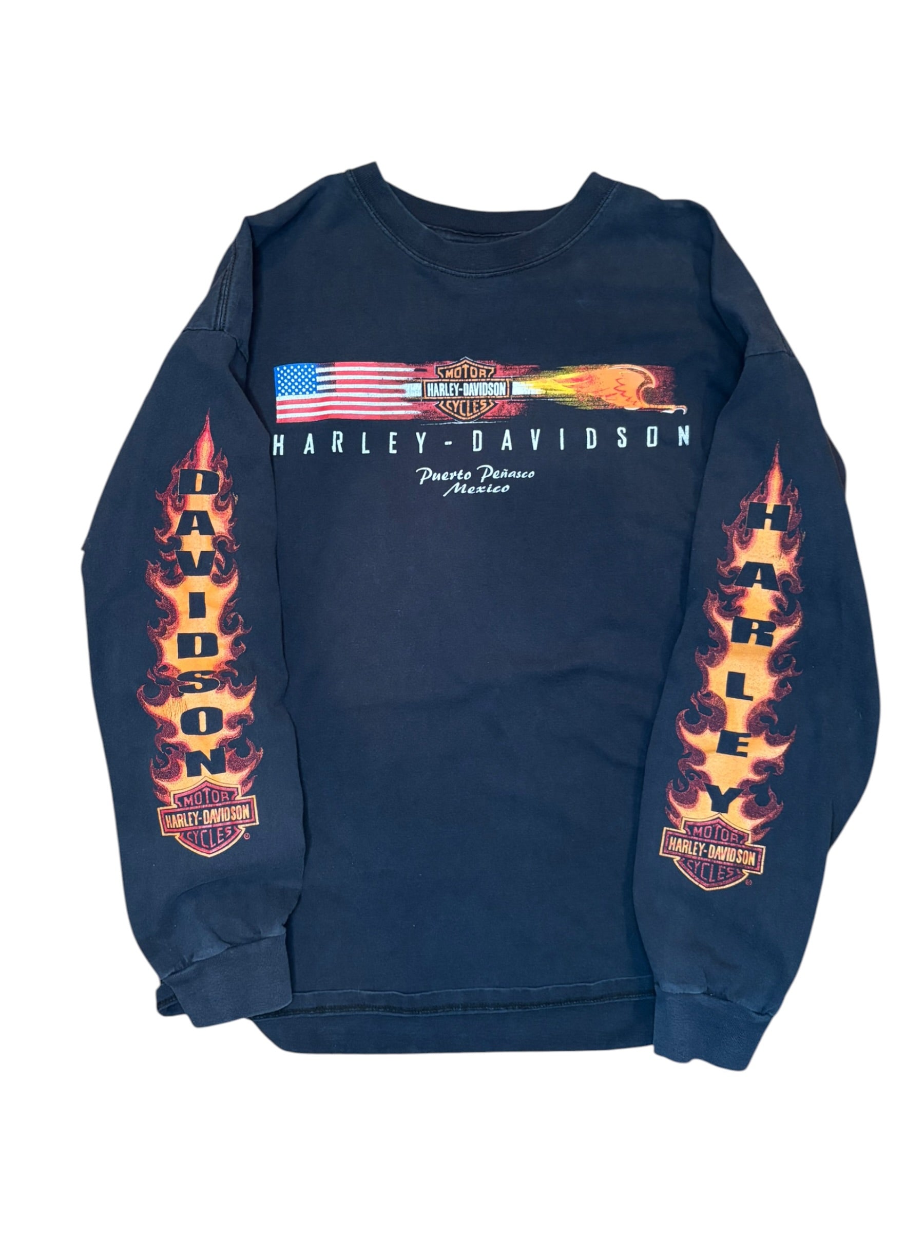 Vintage Harley Davidson Piece Of Steal Puerto Penasco Longsleeve (2XL)