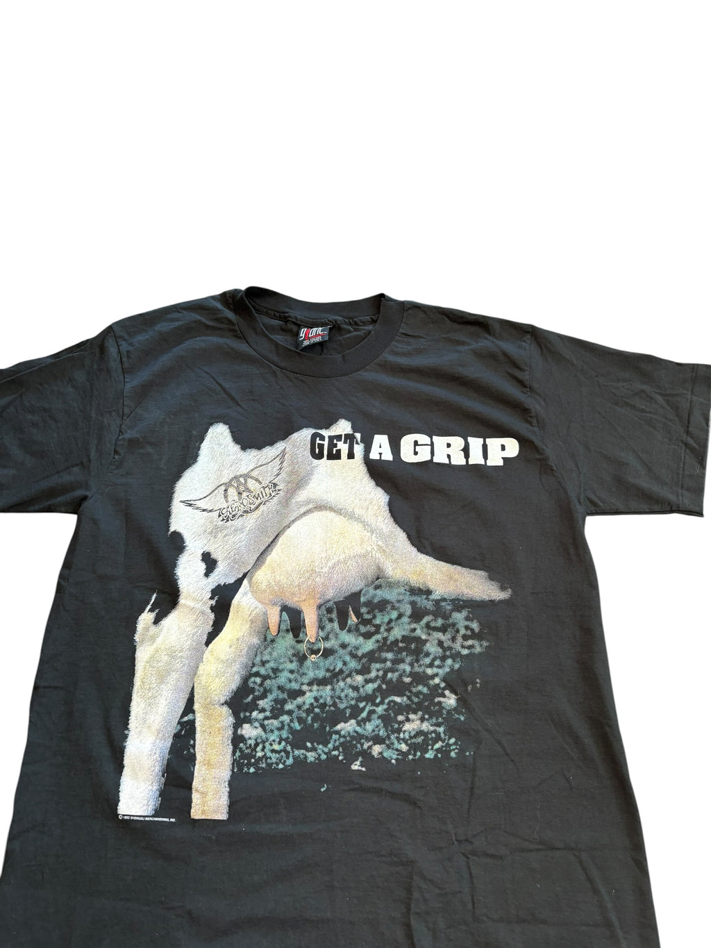 1993 Vintage Aerosmith Get A Grip Cow Graphic Band Tee (XL)