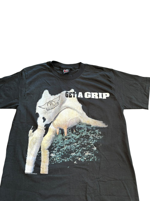 1993 Vintage Aerosmith Get A Grip Cow Graphic Band Tee (XL)