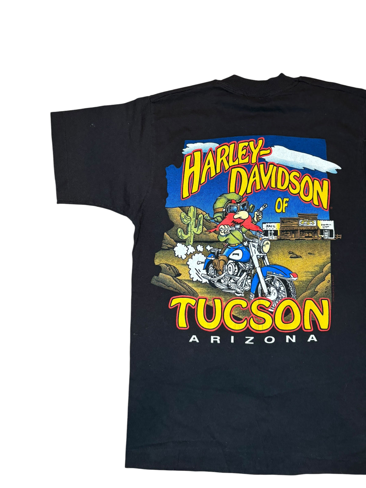 Vintage Harley Davidson Eagle Pocket Tee With Rare Tucson Back (Small)