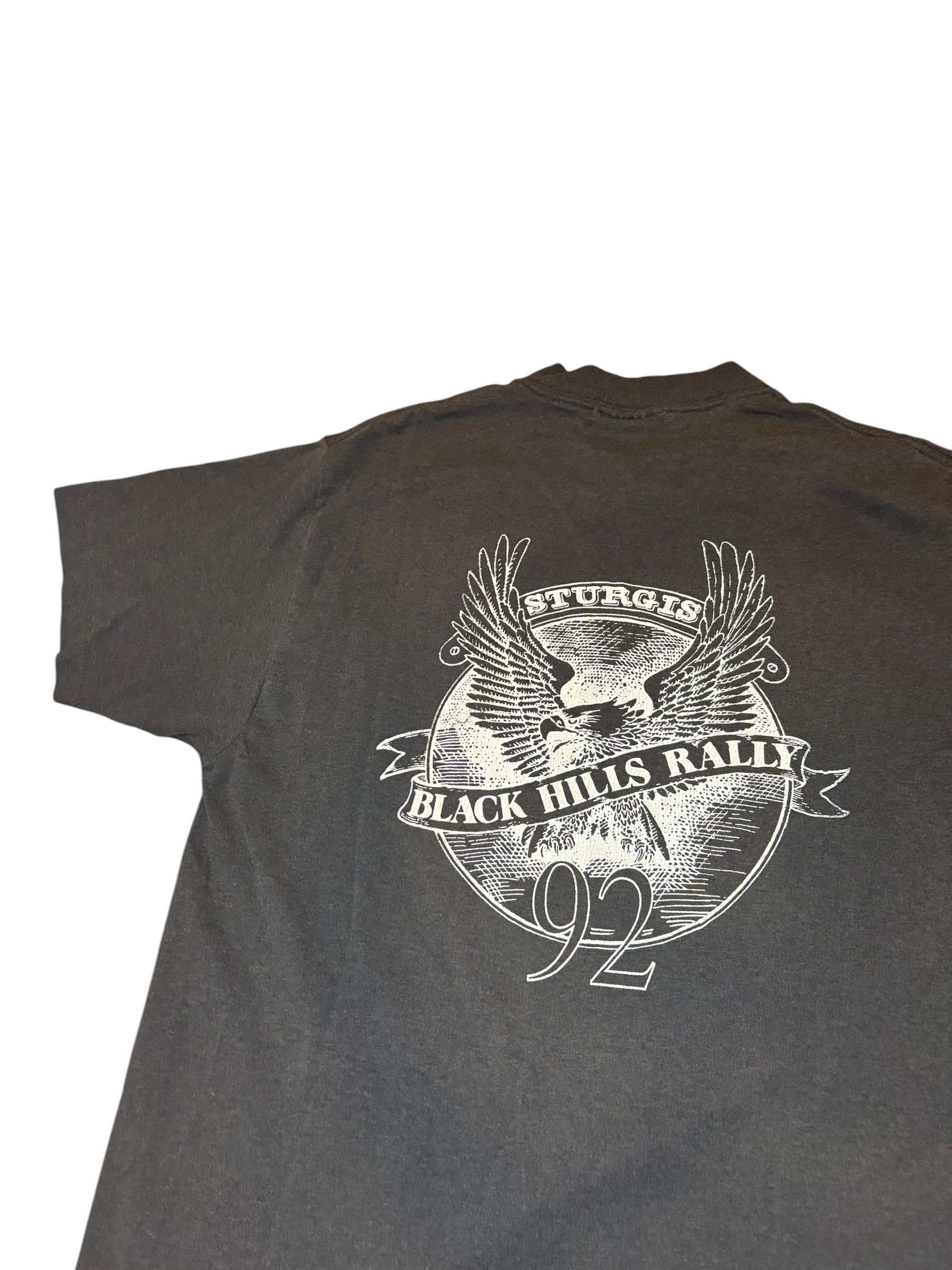 1990s Harley Davison Follow The eagle 3D emblem Tee (Large)