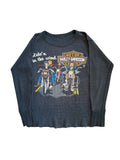 Vintage 1980s Holubek Harley Davidson Ride'n The Wind Thermal (Medium)