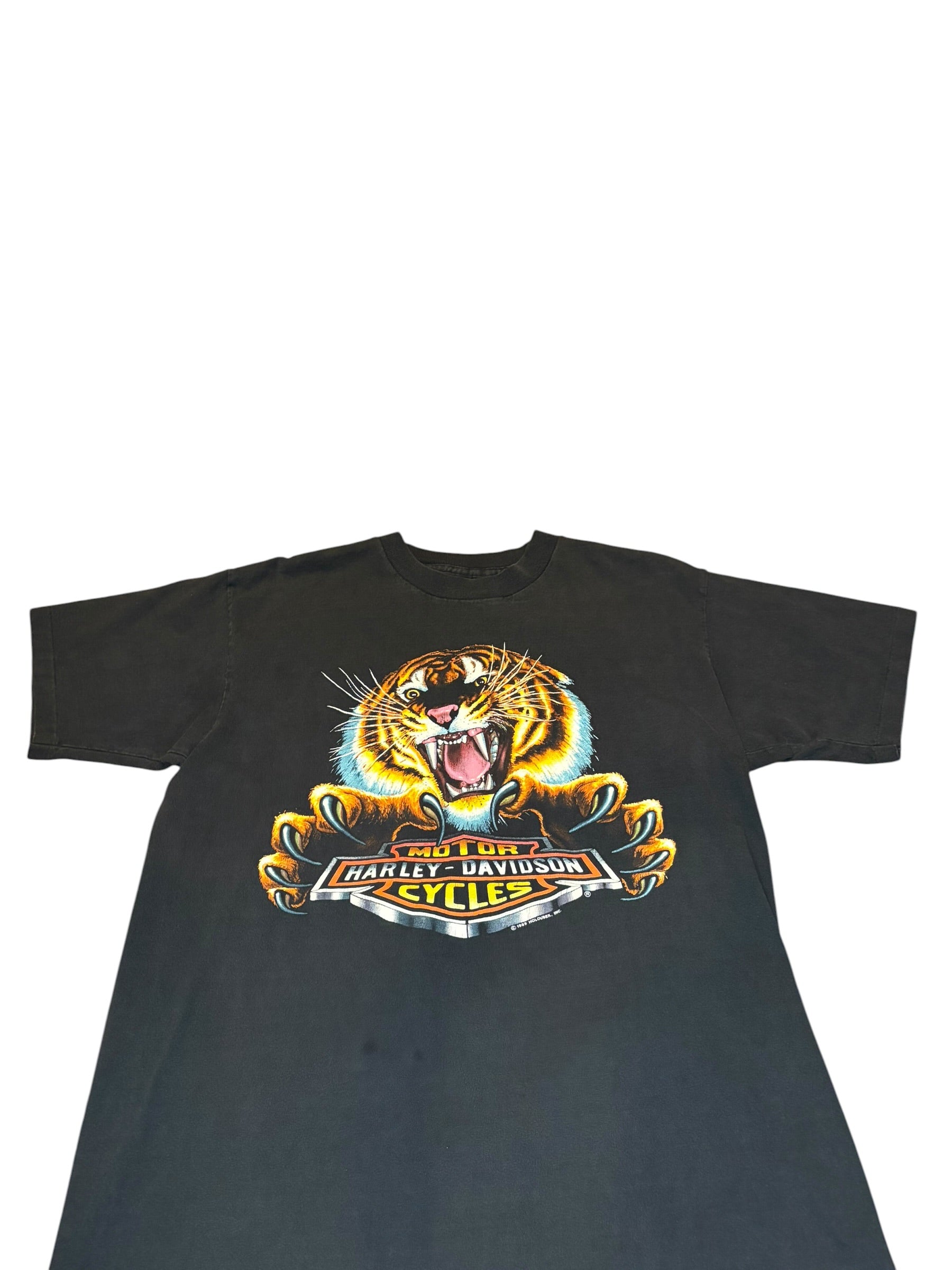Vintage Harley Davidson Holubek Tiger Tee (Medium)