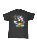 1990s Harley Davison Follow The eagle 3D emblem Tee (Large)