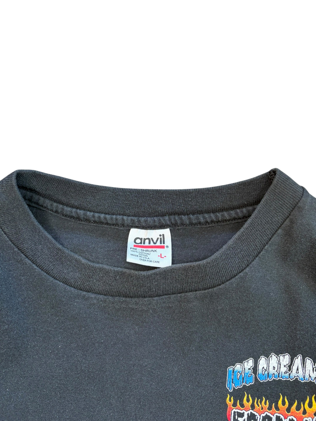 Vintage 1995 Rare Biker "Ice Cream Man From Hell" Tee (Large)