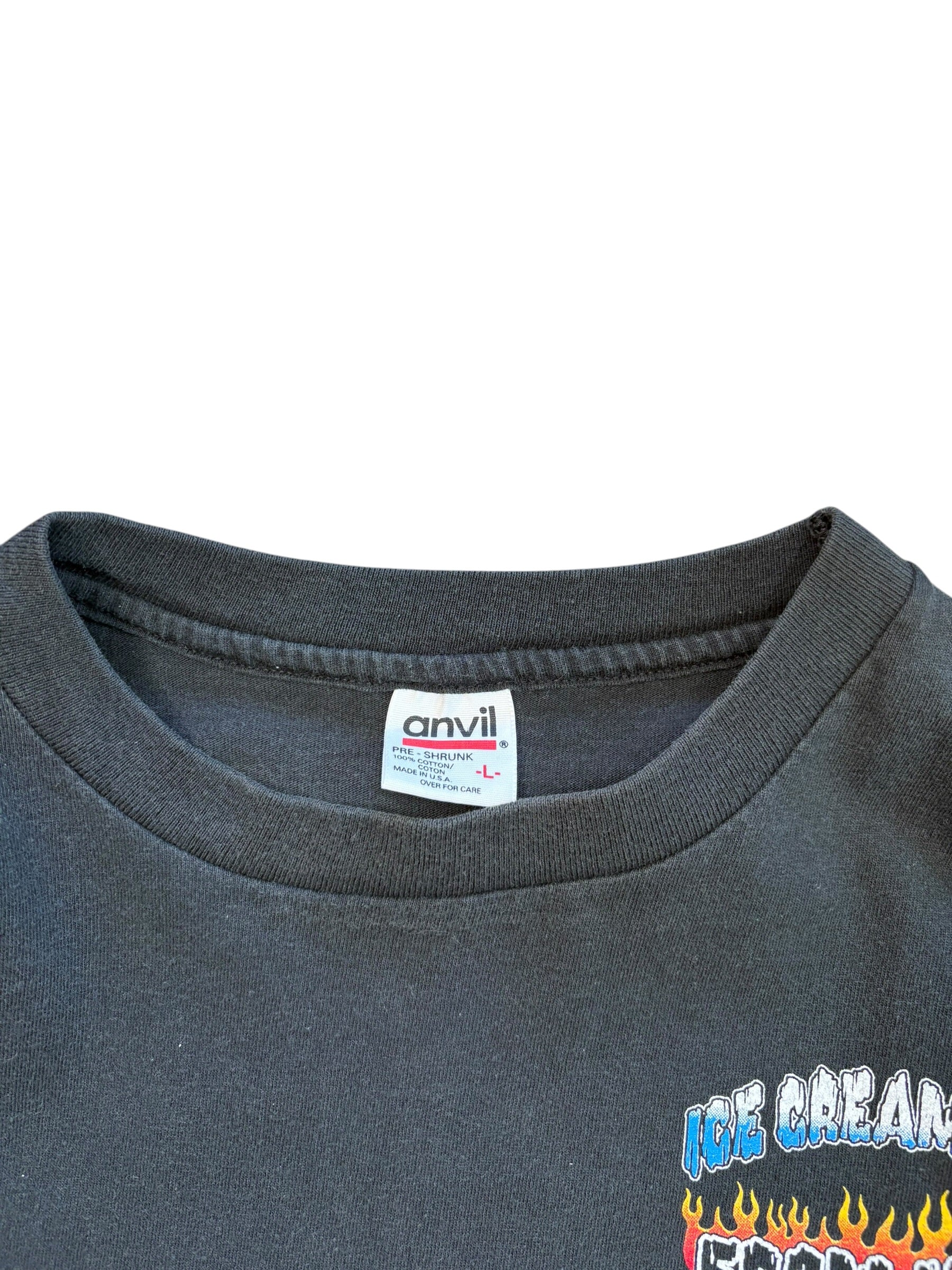 Vintage 1995 Rare Biker "Ice Cream Man From Hell" Tee (Large)