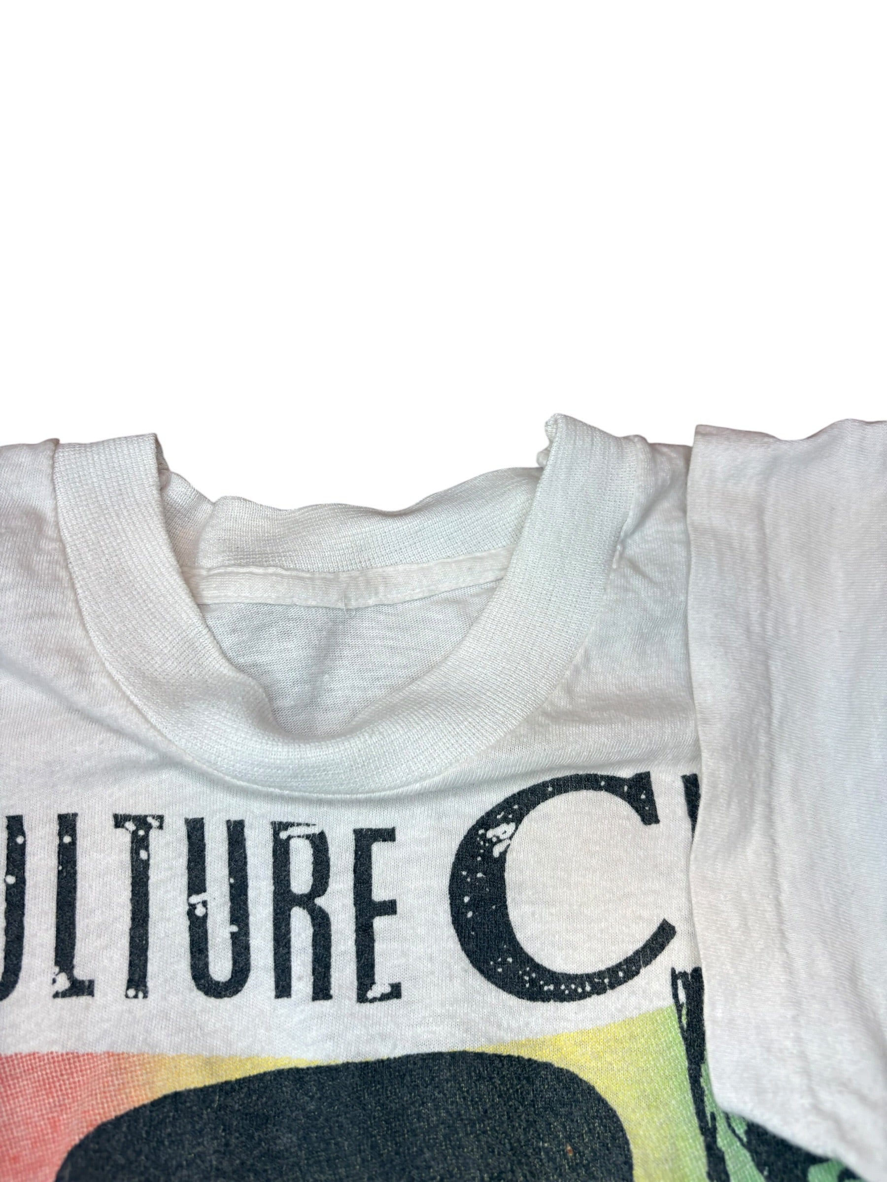 Vintage 1983 Culture Club Boy George Kissing Be Clever Tee Shirt (Small)