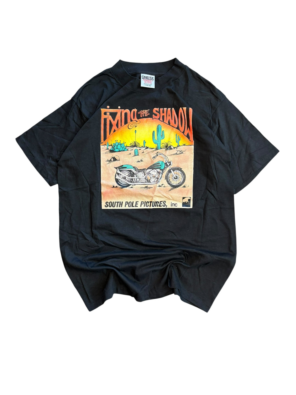 Vintage 1990s Fixing The Shadow Phoenix AZ Biker Tee (Large)