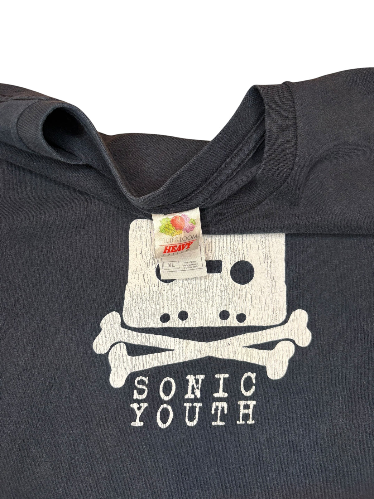 Vintage 90s Sonic Youth Skull Cassette Tee (XL)