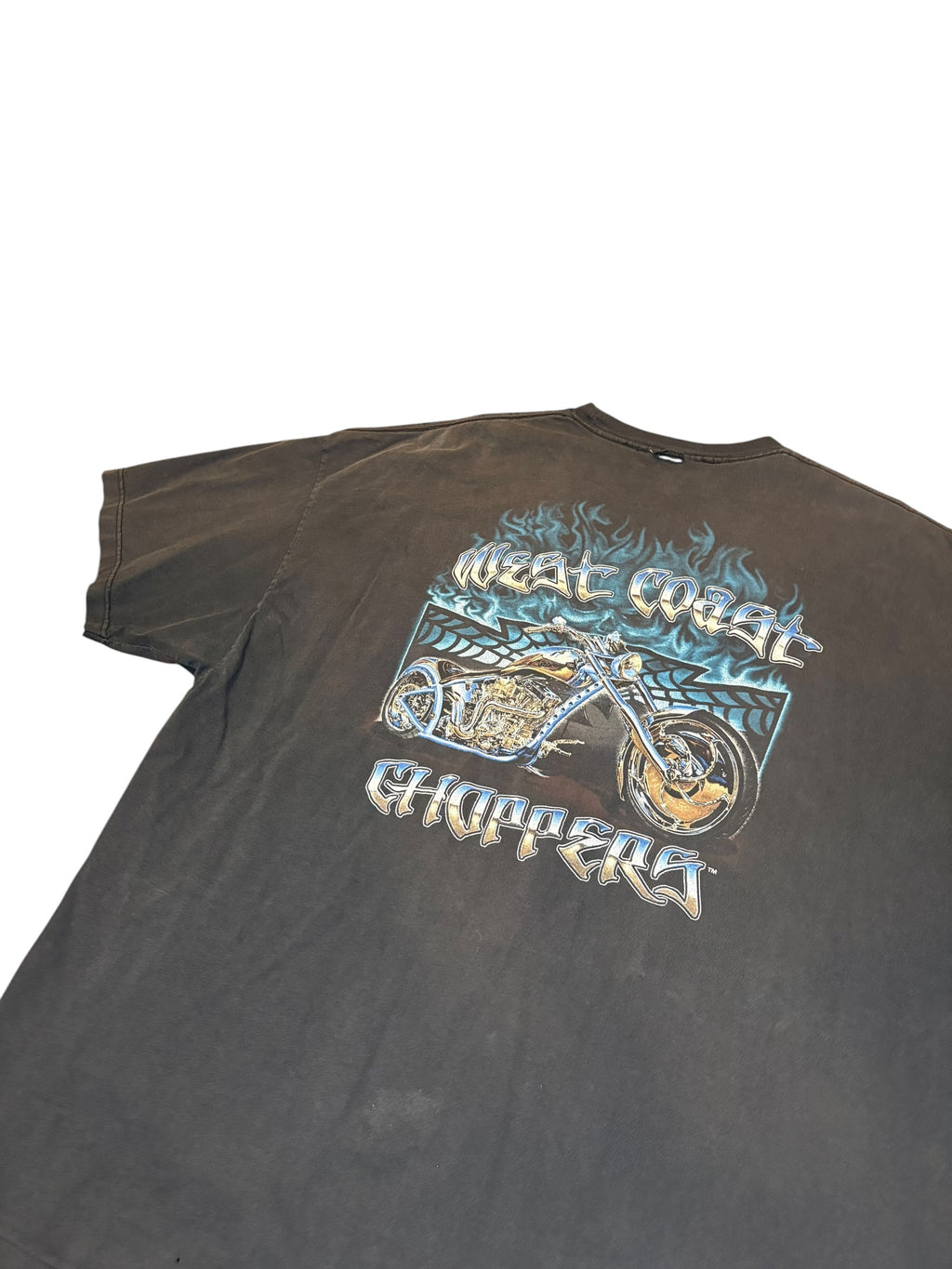 Vintage 90s West Coast Choppers Fader Tee (XXL)