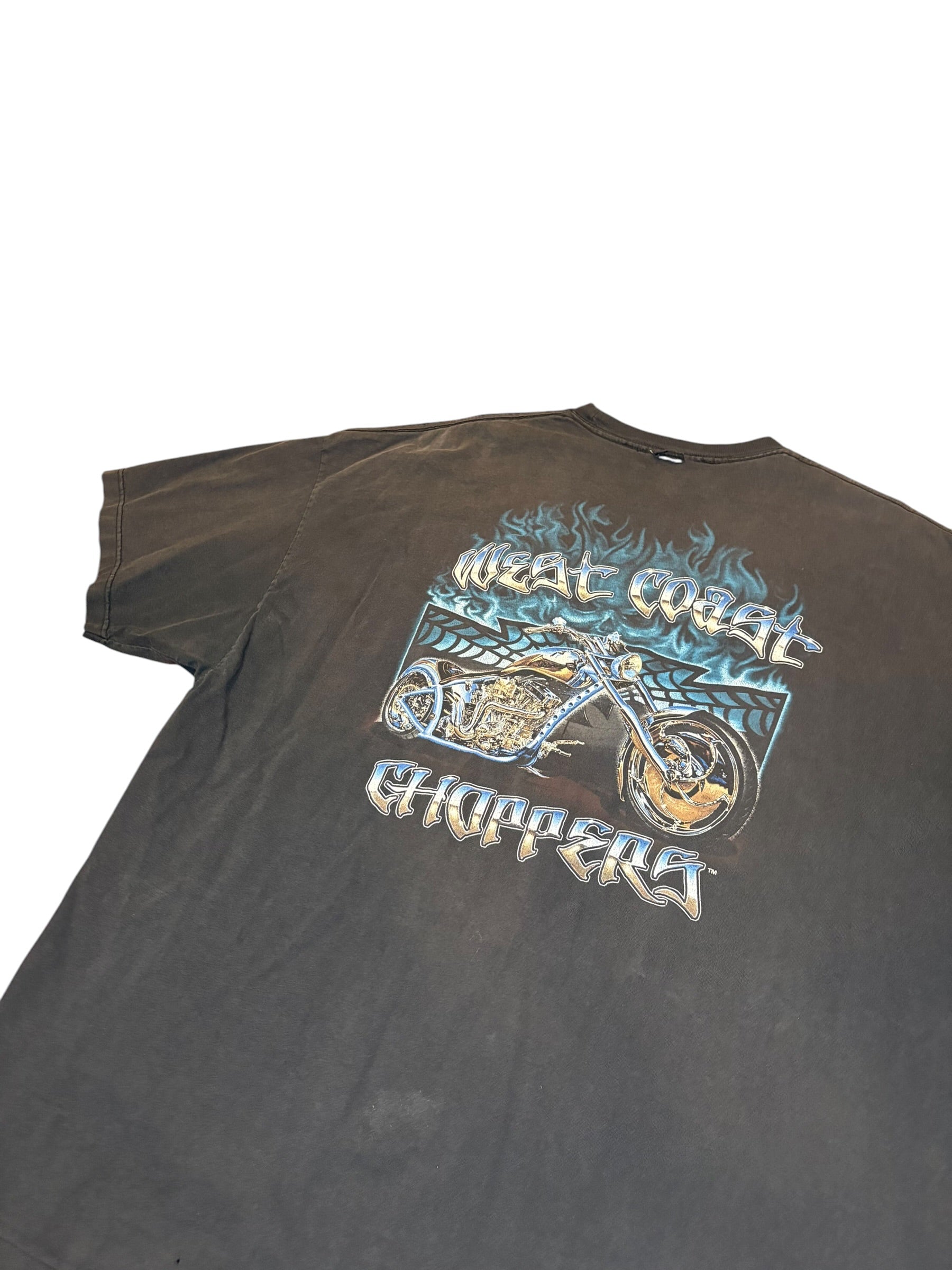 Vintage 90s West Coast Choppers Fader Tee (XXL)