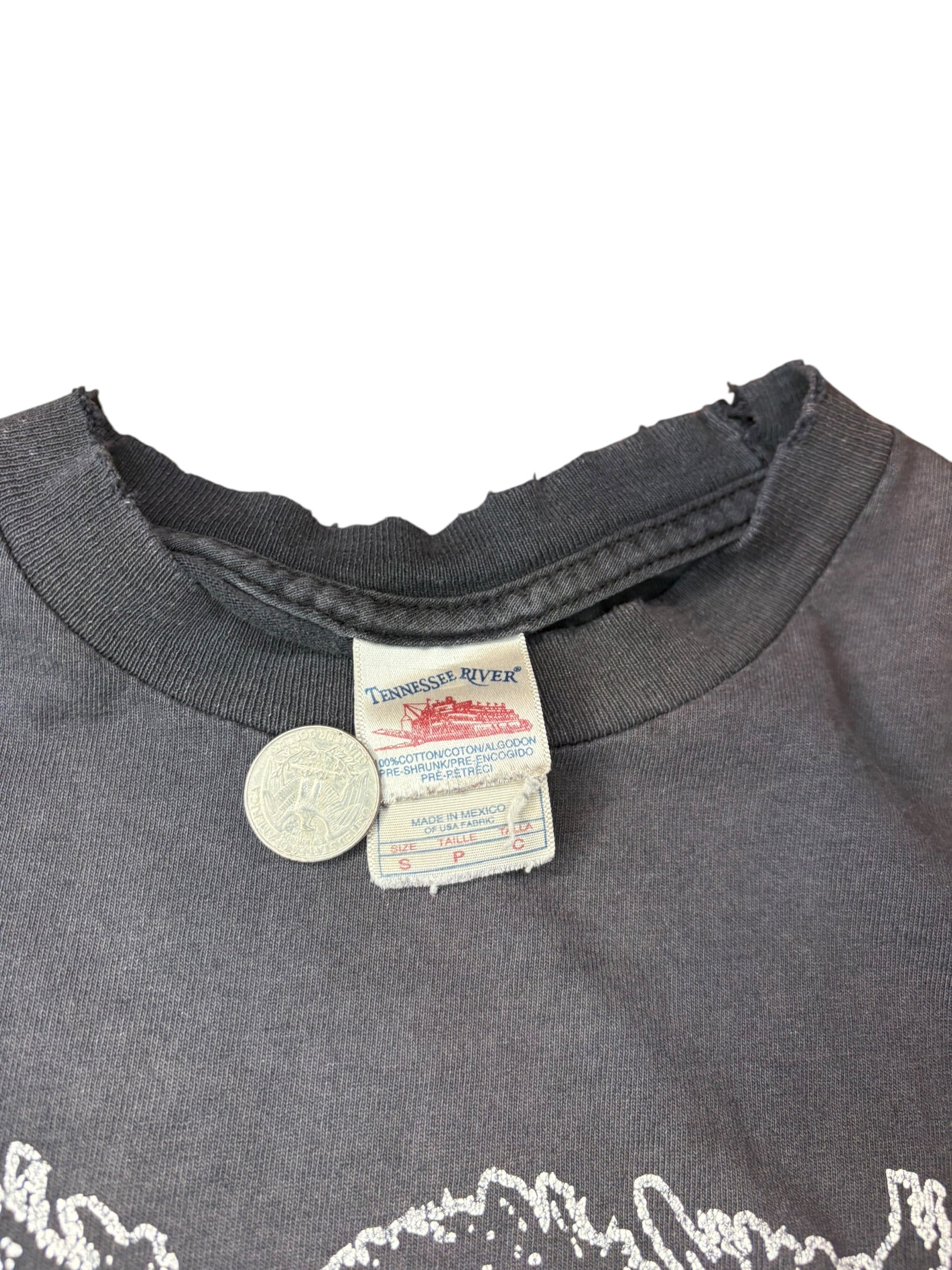 90s-00s Vintage Hellcat Records Cutoff Shirt Fader (Small)