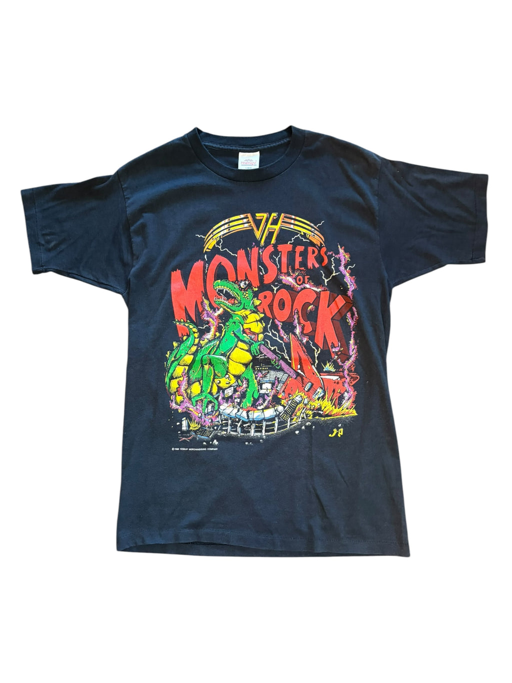 1988 Vintage Van Halen Monsters Of Rock Tee (Large)