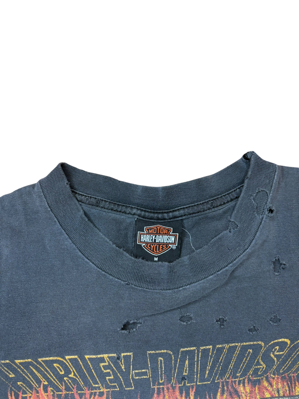 Vintage Thrashed Harley Davidson Fader Tee (Medium)