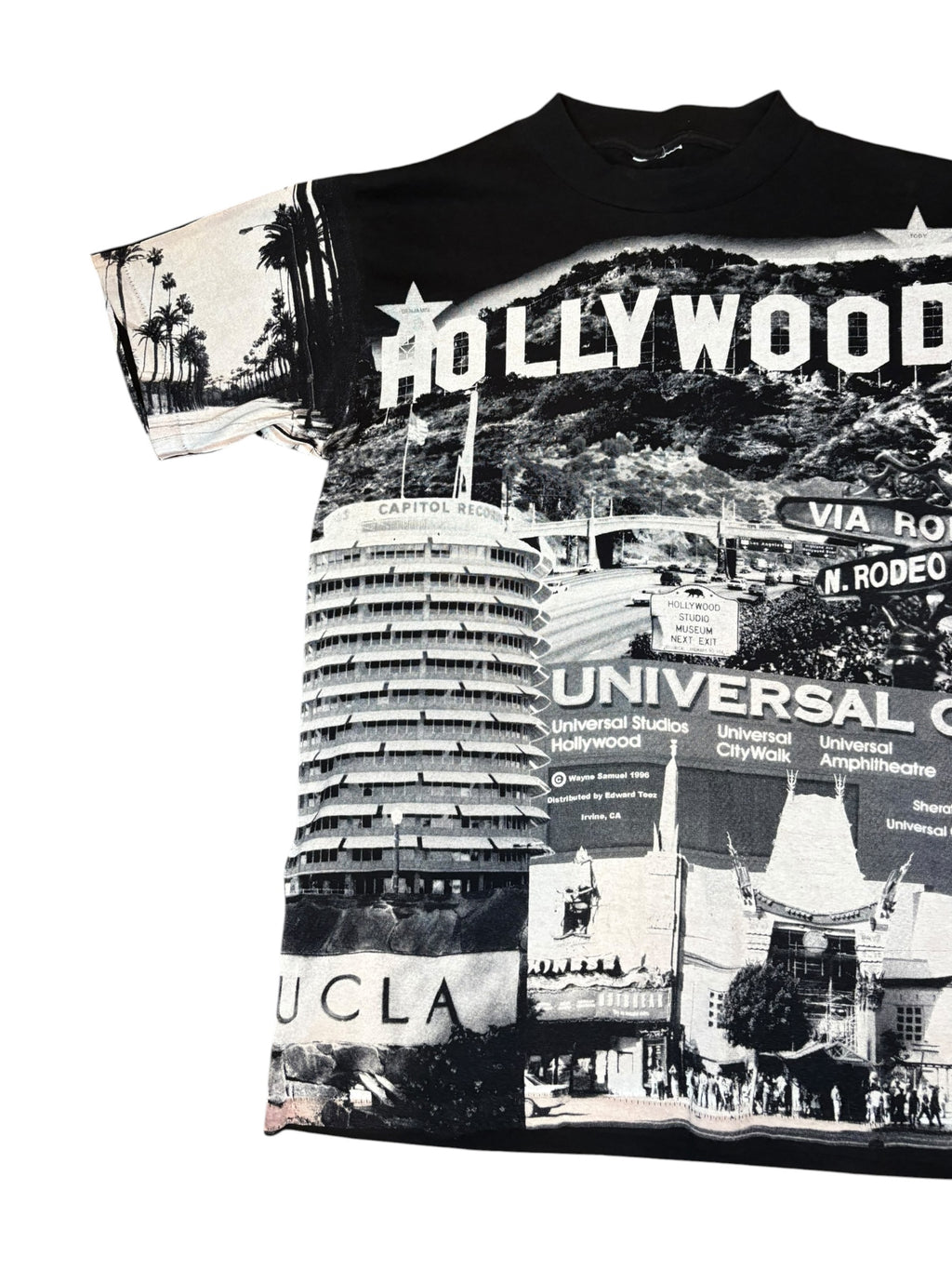 Vintage 1996 Hollywood AOP Art Tee (Medium)