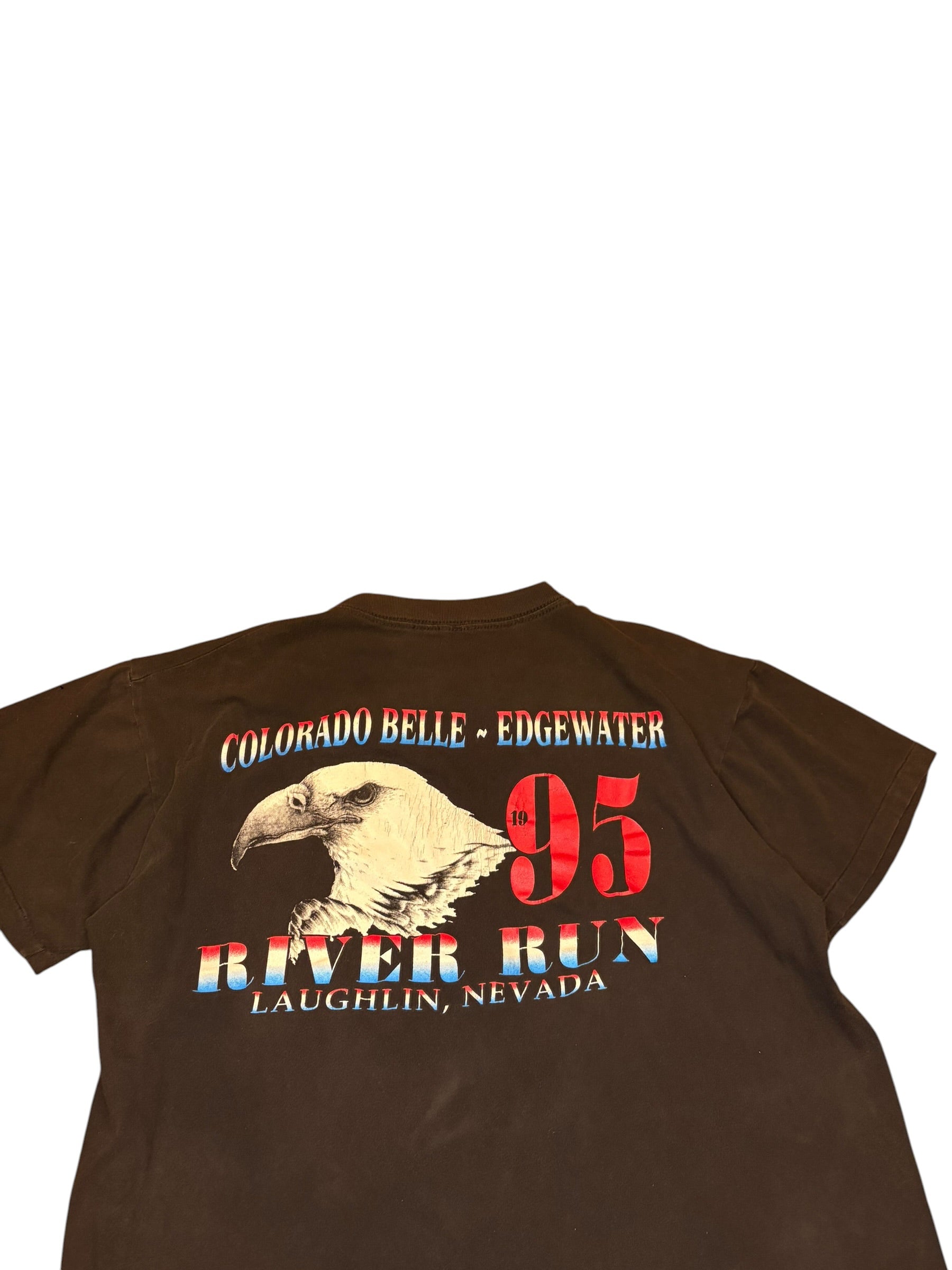 Vintage 1995 Colorado River Run Biker Tee (Medium)