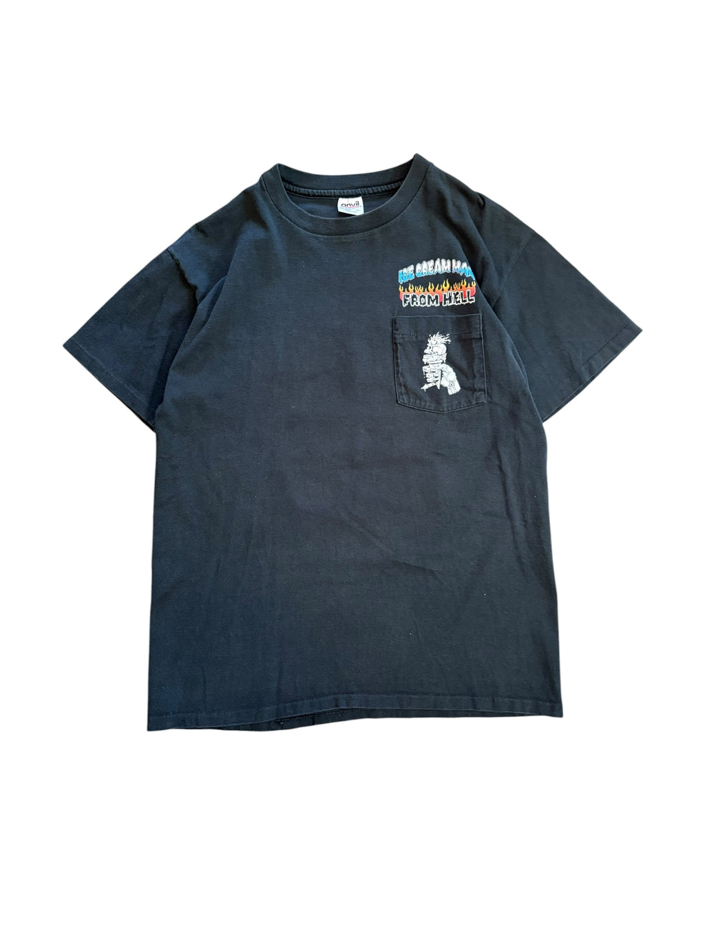 Vintage 1995 Rare Biker "Ice Cream Man From Hell" Tee (Large)