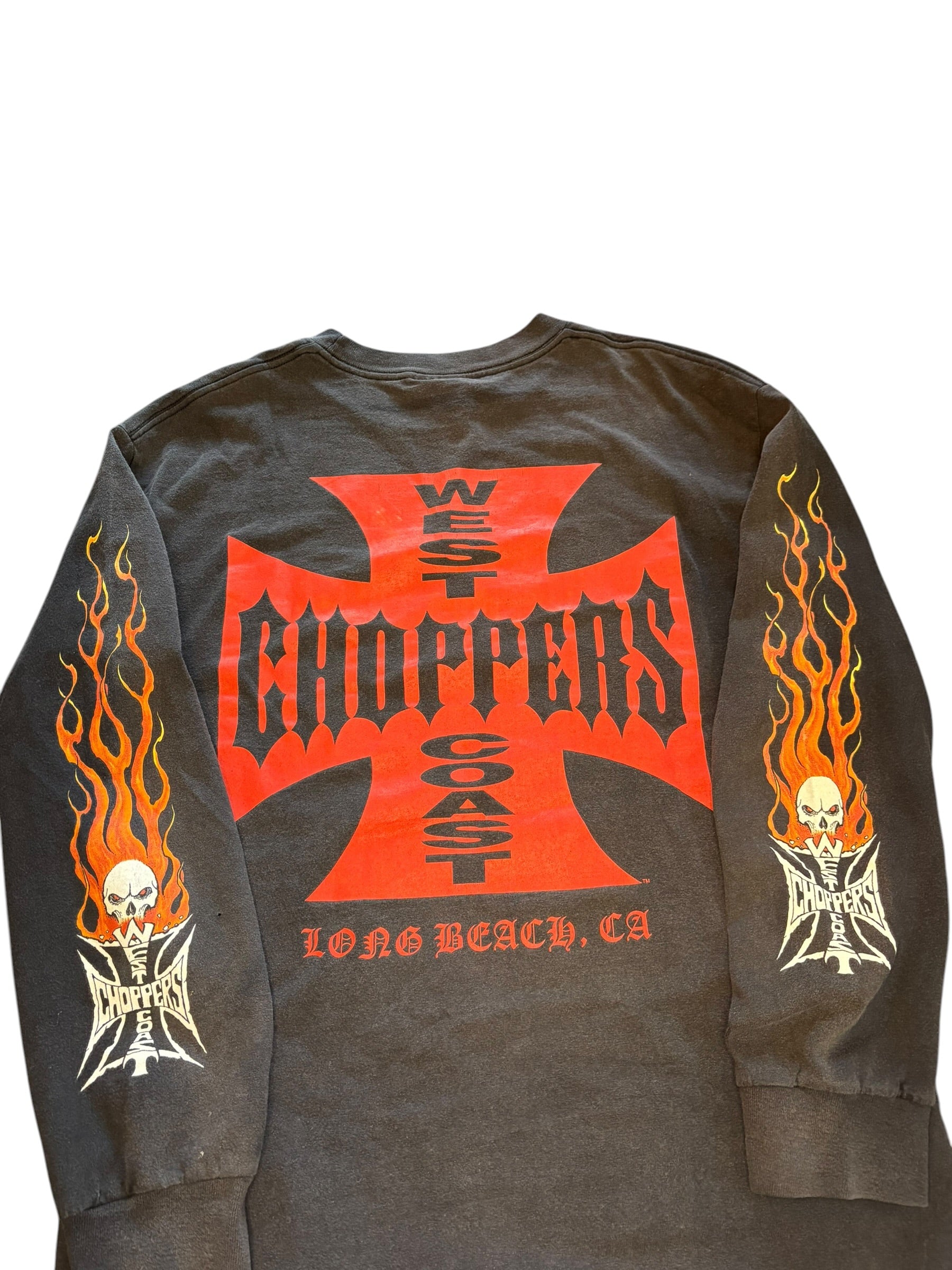 Vintage West Coast Choppers CFL Flame Longsleeve Shirt (Large)
