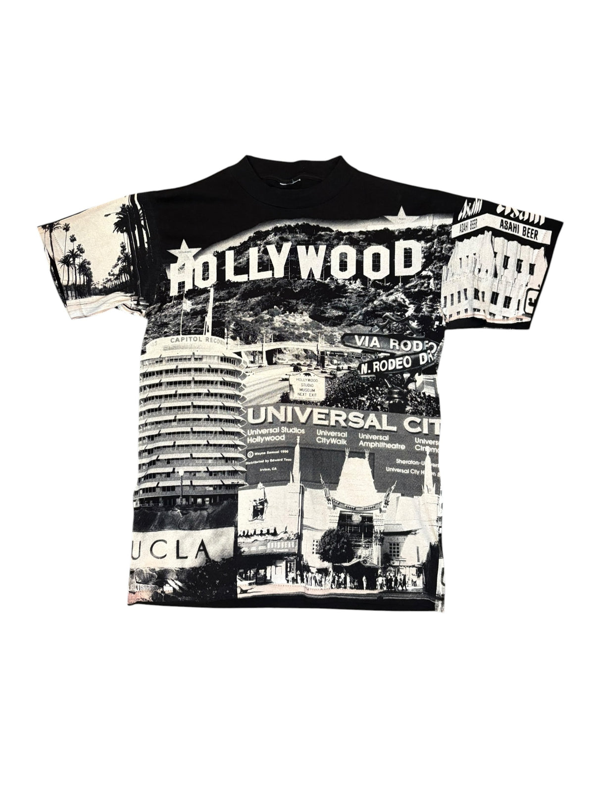 Vintage 1996 Hollywood AOP Art Tee (Medium)