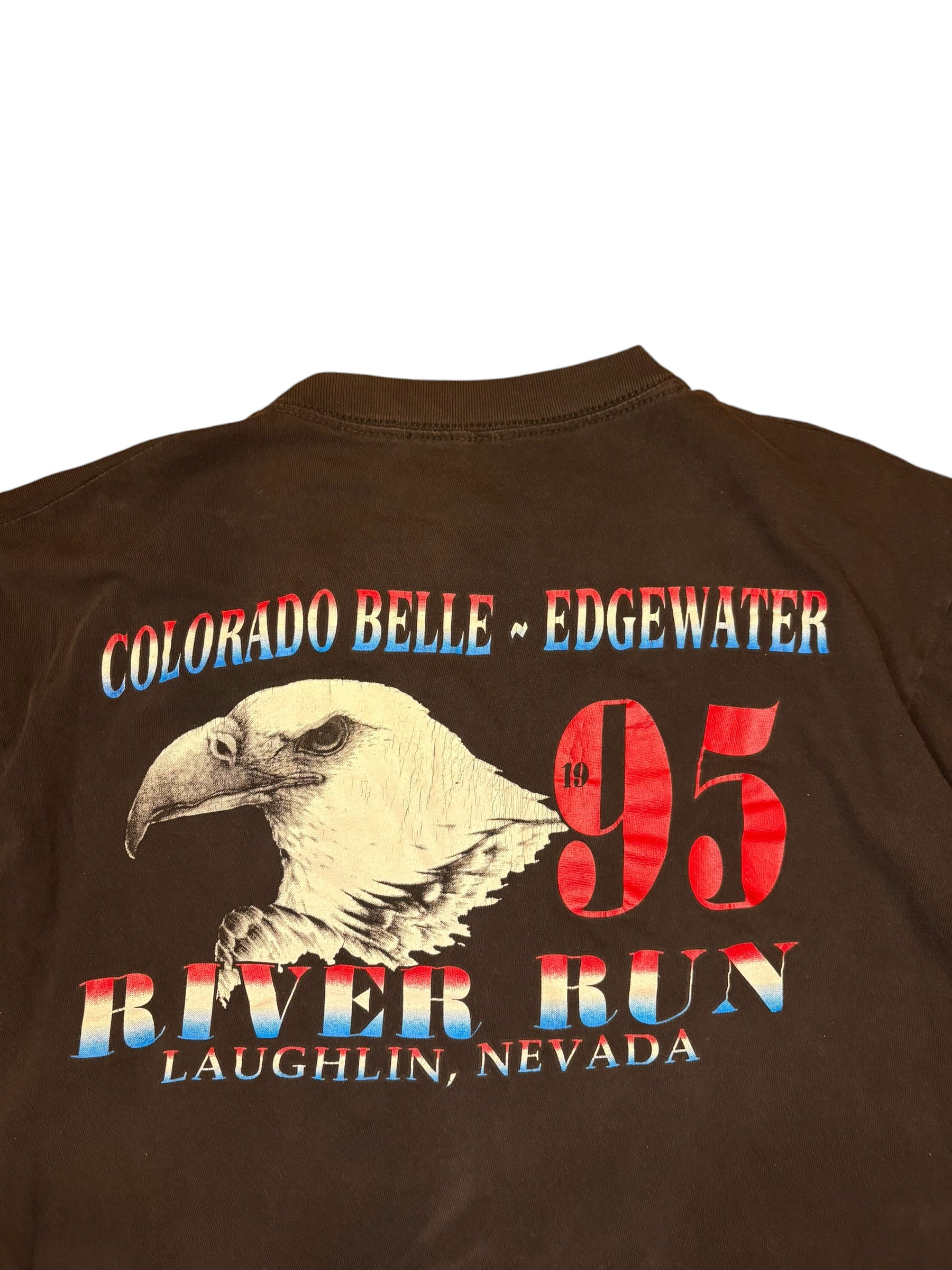 Vintage 1995 Colorado River Run Biker Tee (Medium)