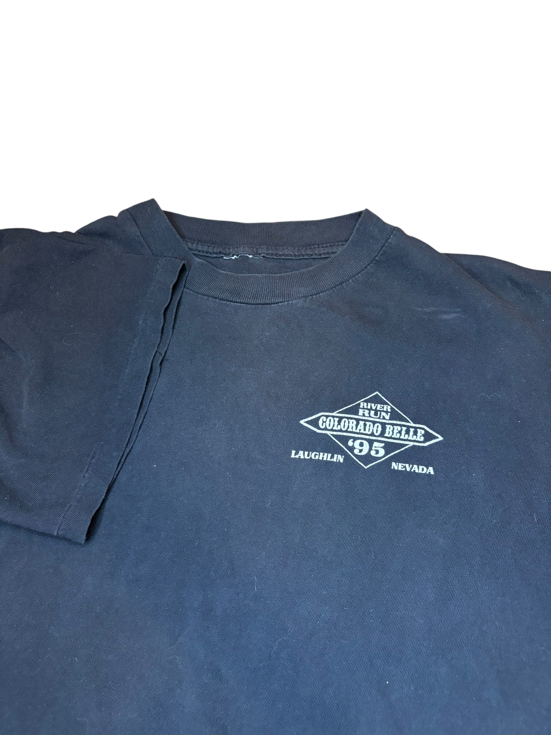 Vintage 1995 Colorado River Run Biker Tee (Medium)