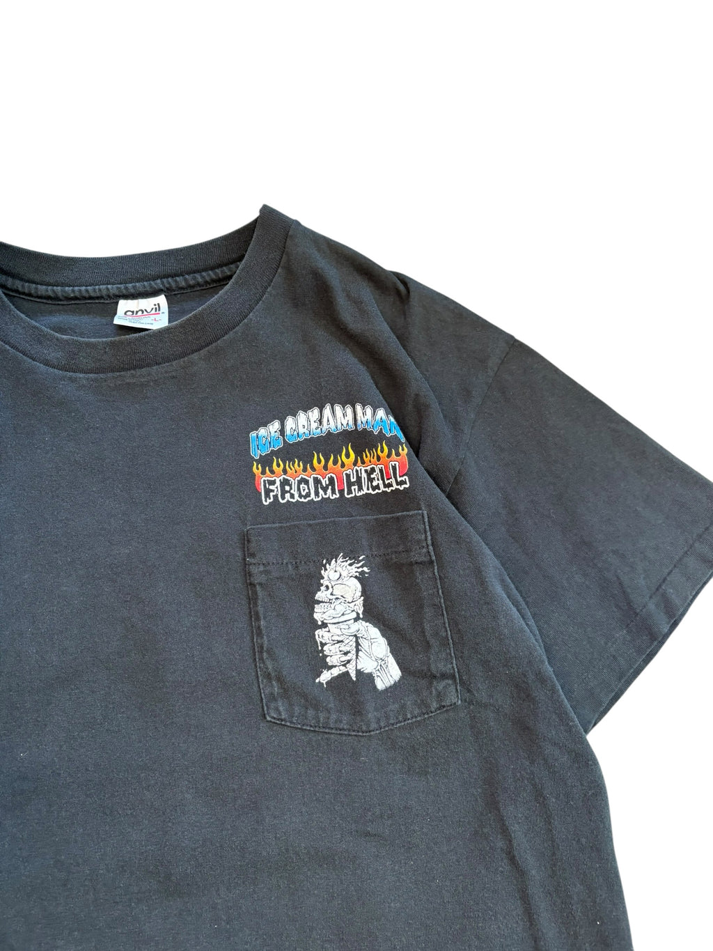 Vintage 1995 Rare Biker "Ice Cream Man From Hell" Tee (Large)