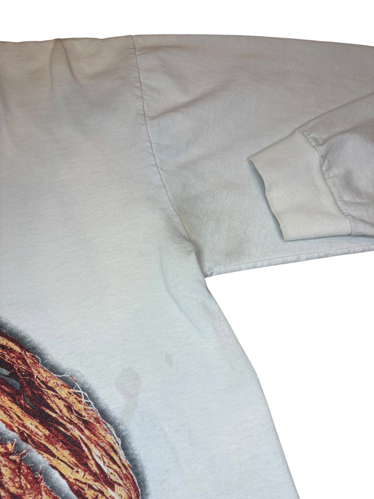 Vintage 1995 Rare Nine Inch Nails White Rope Longsleeve (Large)