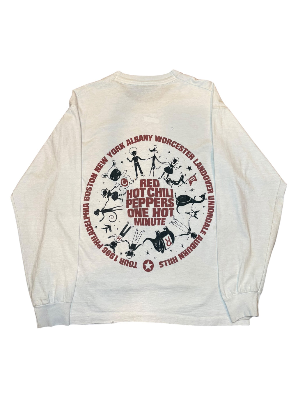 Vintage 1996 Red Hot Chilli Peppers One Hot Minute Rare Longsleeve Shirt (Large)