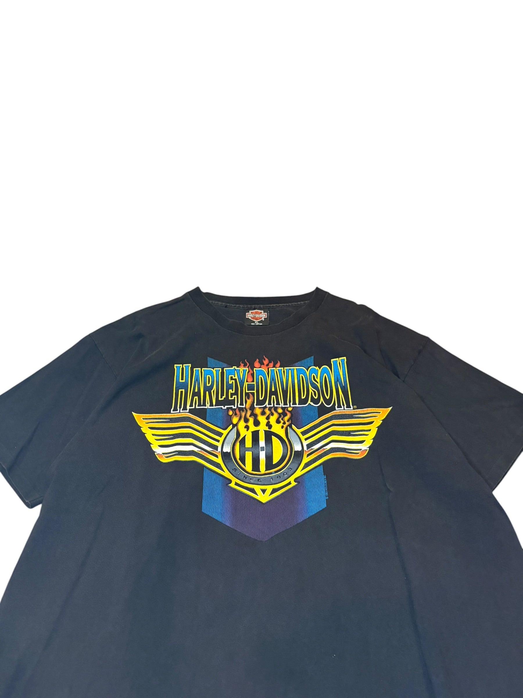 Vintage 90s Harley Davidson Engine Tee (XL)