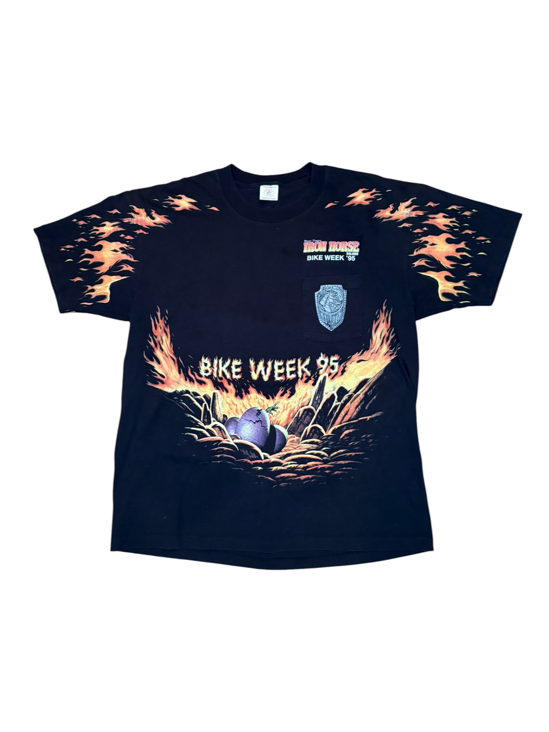Vintage 90s Iron Horse Saloon Bike Week AOP Tee (XL)