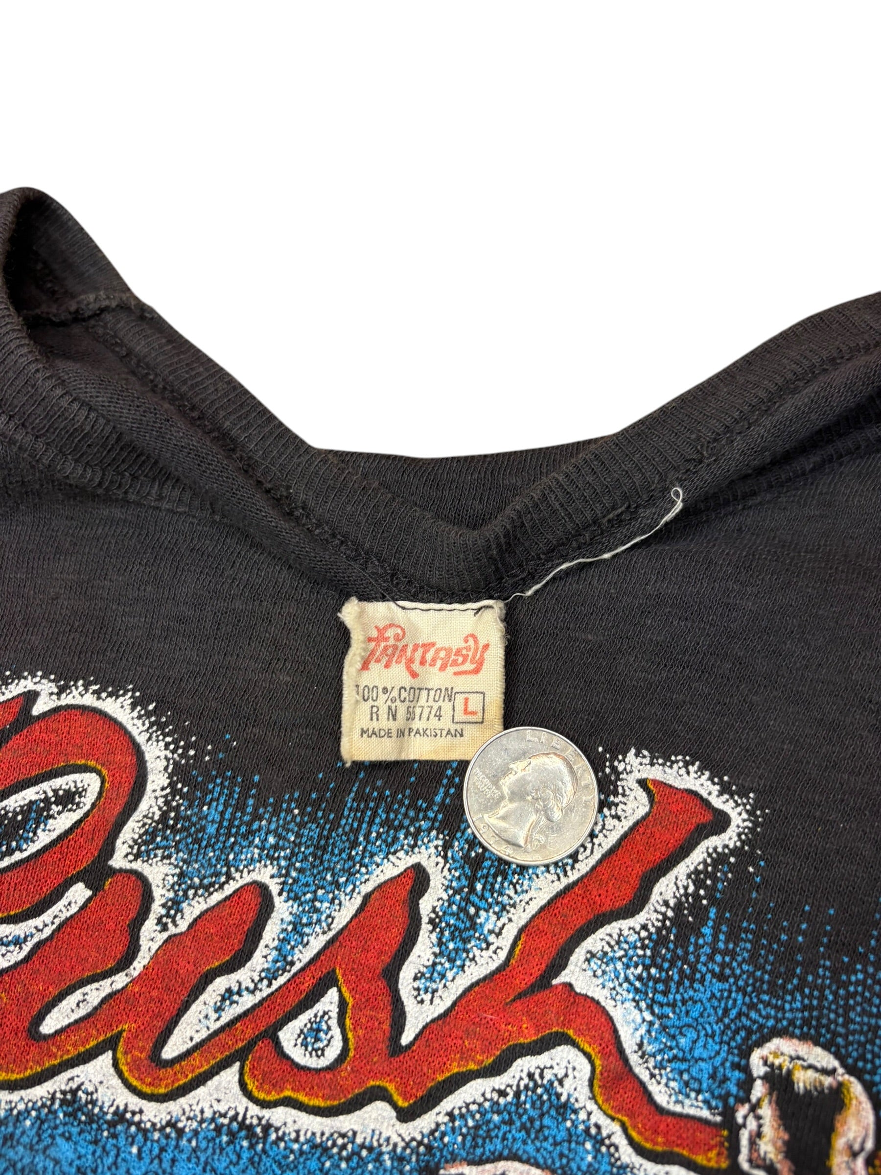 1980 Rush Rare Pakistan Boot Tour Tee (Medium)