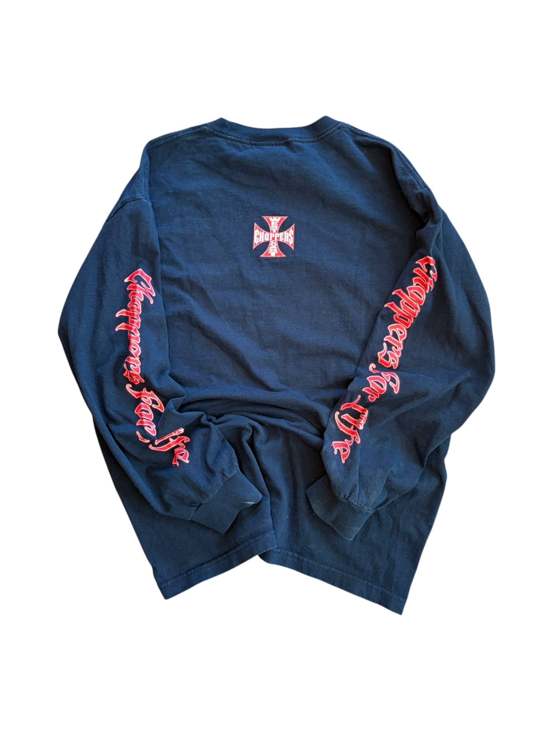 Vintage West Coast Choppers Spellout Longsleeve Shirt (Large)
