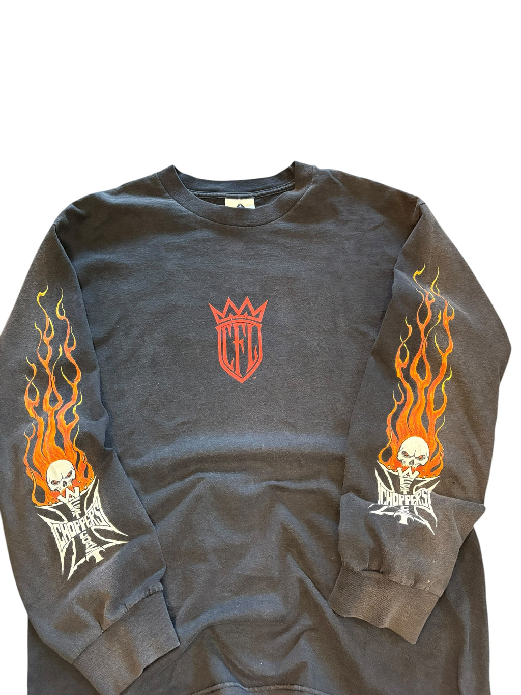 Vintage West Coast Choppers CFL Flame Longsleeve Shirt (Large)