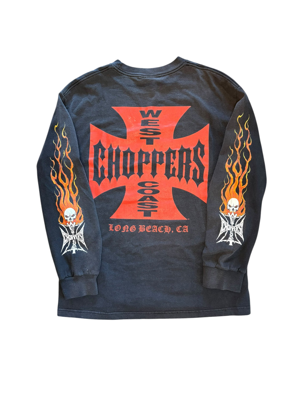 Vintage West Coast Choppers CFL Flame Longsleeve Shirt (Large)