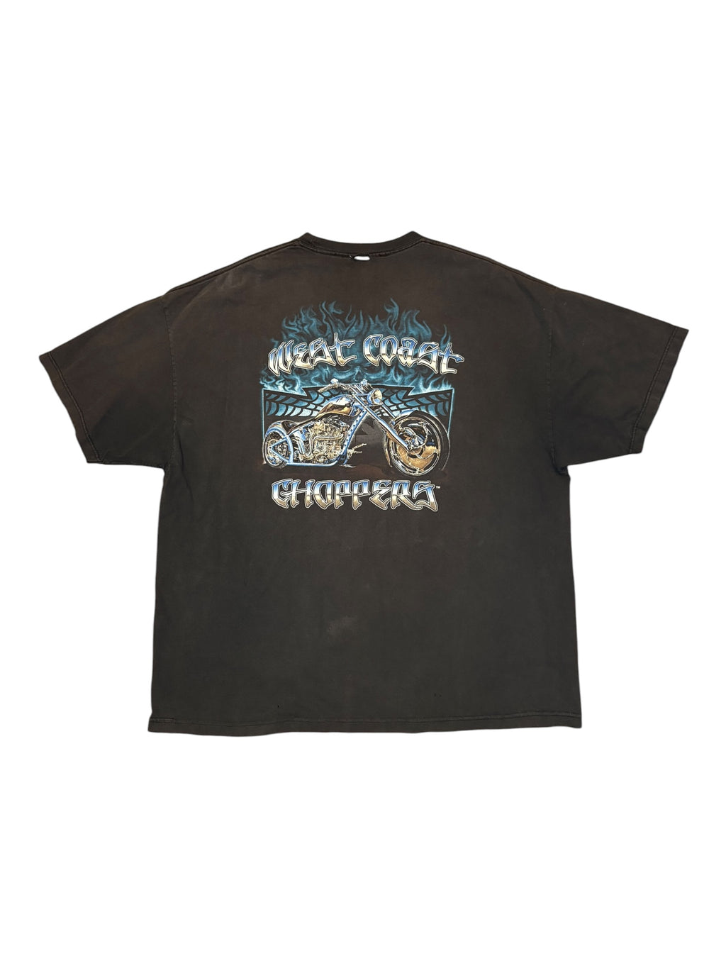 Vintage 90s West Coast Choppers Fader Tee (XXL)